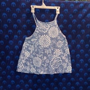 4for15🔴Blue and while flower top